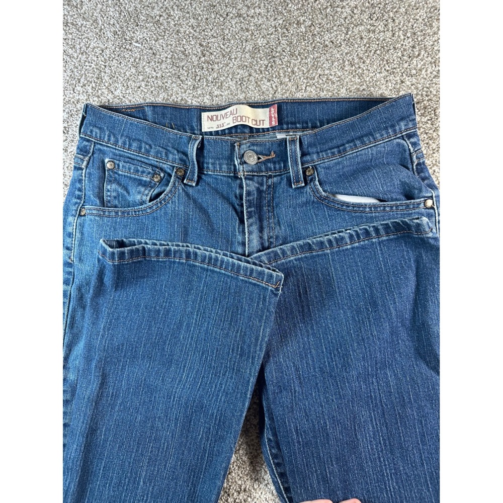 Levis 515 Nouveau Bootcut Jeans Blue Medium Wash Denim 8S 515-0217
